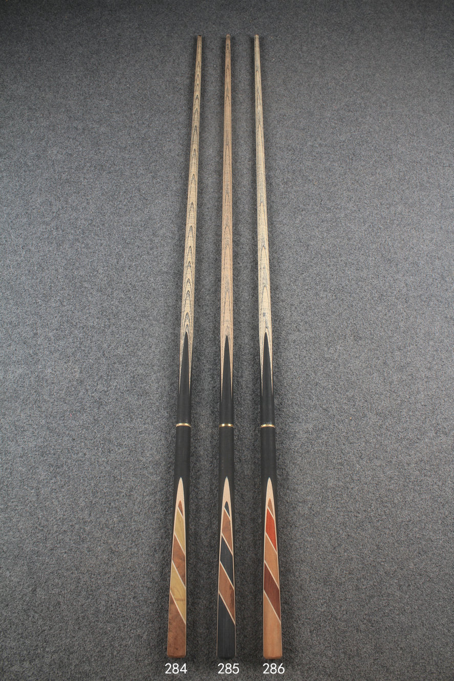 custom-made: woods 3/4 handmade ASH snooker / pool cue #284-#286 - made to order WOODS CUES
