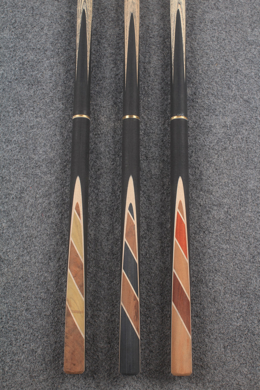 custom-made: woods 3/4 handmade ASH snooker / pool cue #284-#286 - made to order WOODS CUES