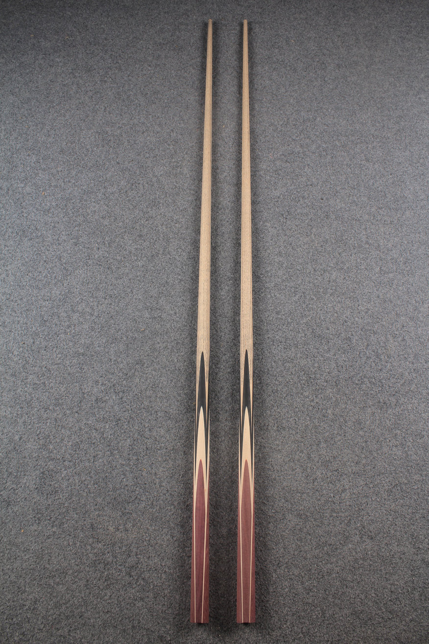custom-made: woods 1 piece handmade ASH snooker / pool cue #292-#293 - made to order WOODS CUES