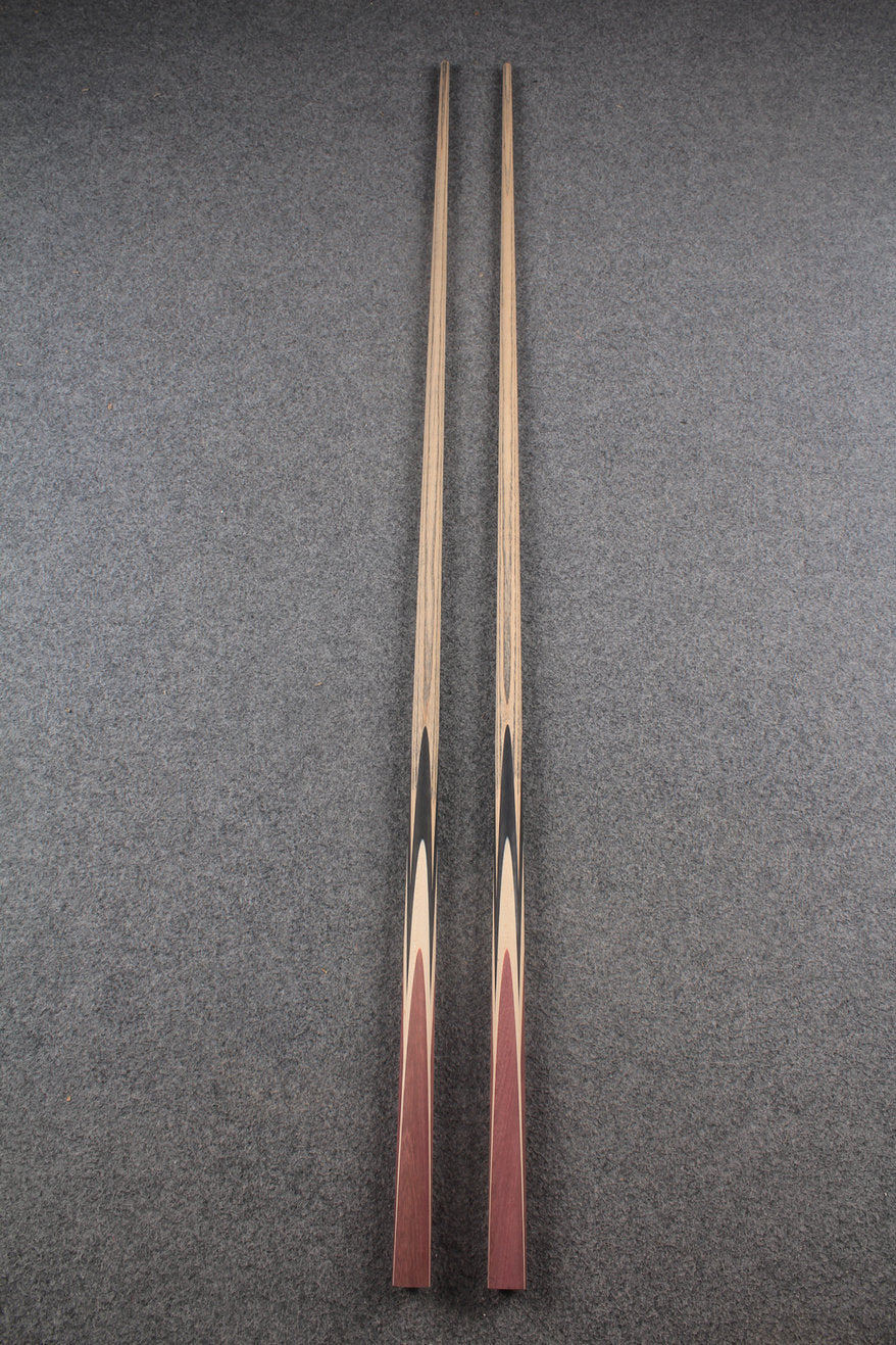 custom-made: woods 1 piece handmade ASH snooker / pool cue #292-#293 - made to order WOODS CUES
