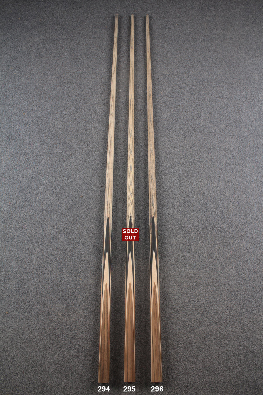 custom-made: woods 1 piece handmade ASH snooker / pool cue #294-#296 - made to order WOODS CUES