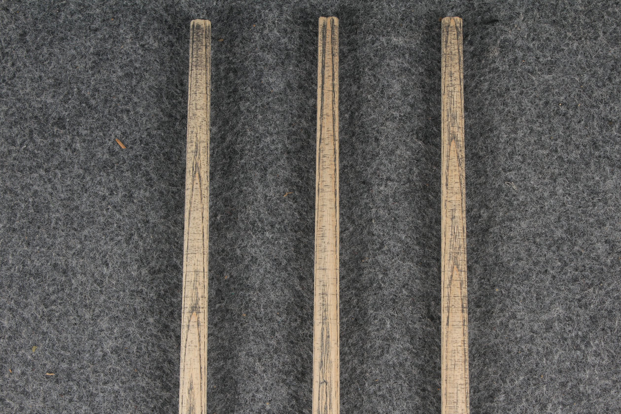 custom-made: woods 1 piece handmade ASH snooker / pool cue #294-#296 - made to order WOODS CUES