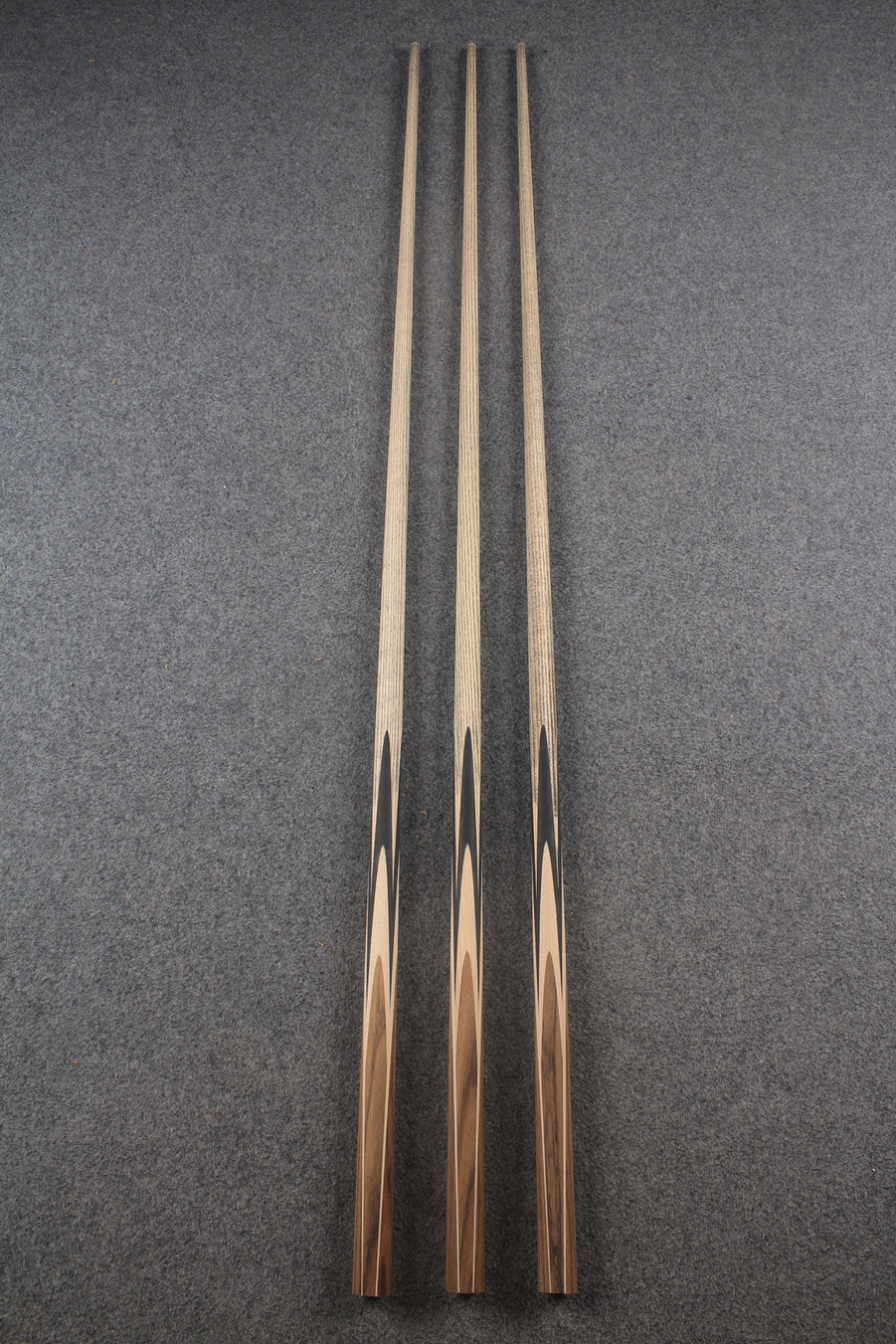 custom-made: woods 1 piece handmade ASH snooker / pool cue #294-#296 - made to order WOODS CUES