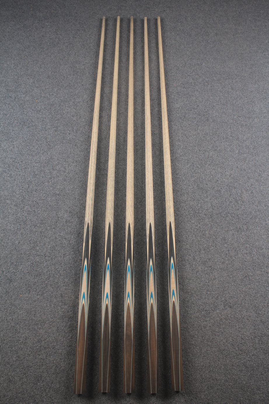 custom-made: woods 1 piece handmade ASH snooker / pool cue #297-#301 - made to order WOODS CUES