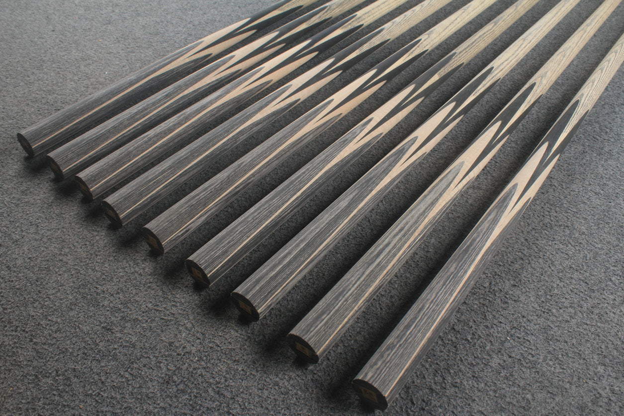 custom-made: woods 1 piece handmade ASH snooker / pool cue #302-#310 - made to order WOODS CUES