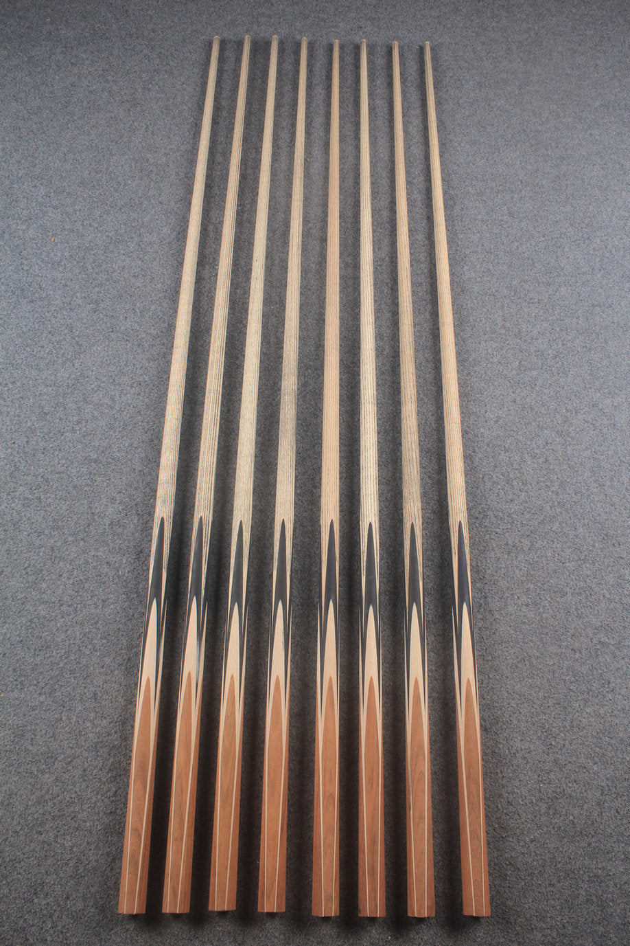 custom-made: woods 1 piece handmade ASH snooker / pool cue #311-#318 - made to order WOODS CUES