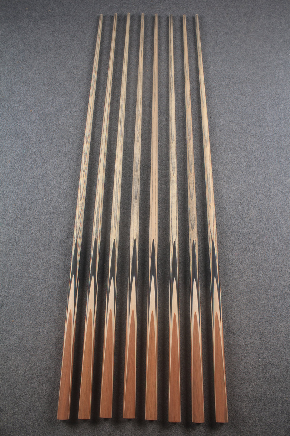 custom-made: woods 1 piece handmade ASH snooker / pool cue #311-#318 - made to order WOODS CUES