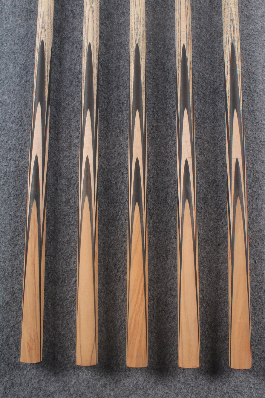 custom-made: ★★★ woods 1 piece handmade ASH snooker / pool cue #43 -#47 - made to order WOODS CUES