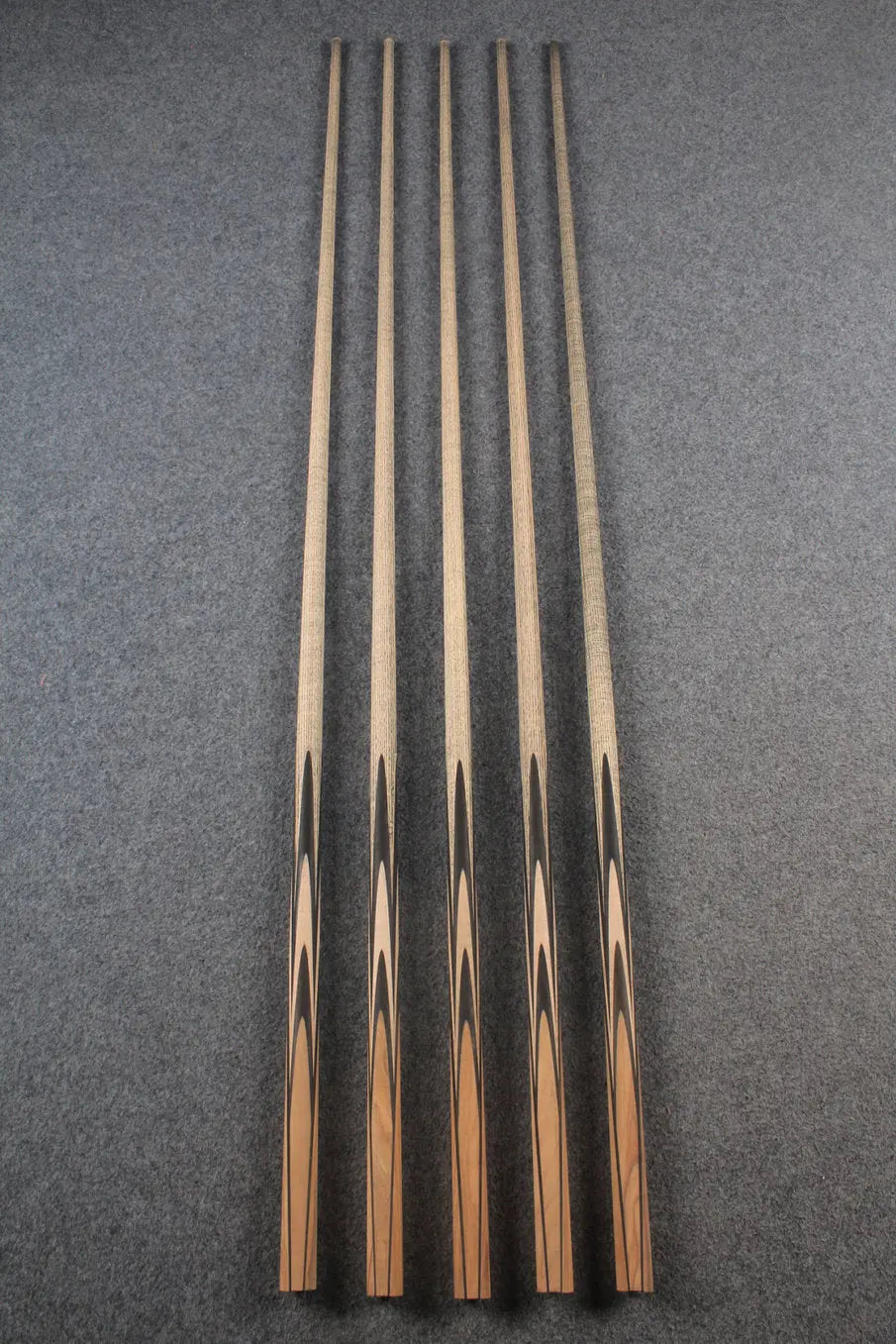 custom-made: ★★★ woods 1 piece handmade ASH snooker / pool cue #43 -#47 - made to order WOODS CUES