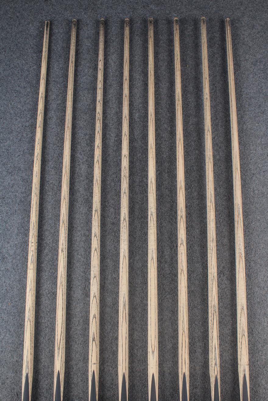 custom-made: woods 3/4 handmade ASH snooker / pool cue #108-#115 - made to order WOODS CUES