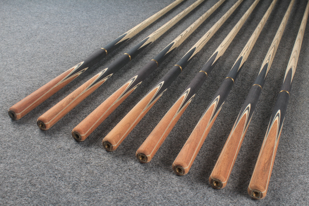 custom-made: woods 3/4 handmade ASH snooker / pool cue #108-#115 - made to order WOODS CUES