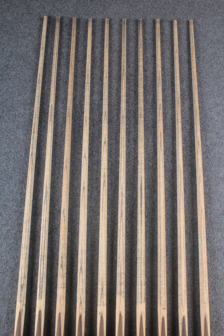custom-made: woods 3/4 handmade ASH snooker / pool cue #88-#97 - made to order WOODS CUES