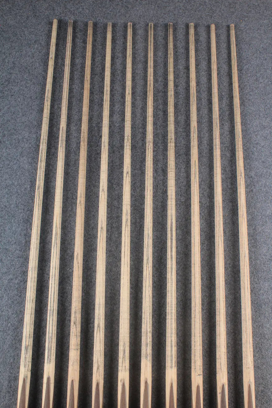 custom-made: woods 3/4 handmade ASH snooker / pool cue #88-#97 - made to order WOODS CUES