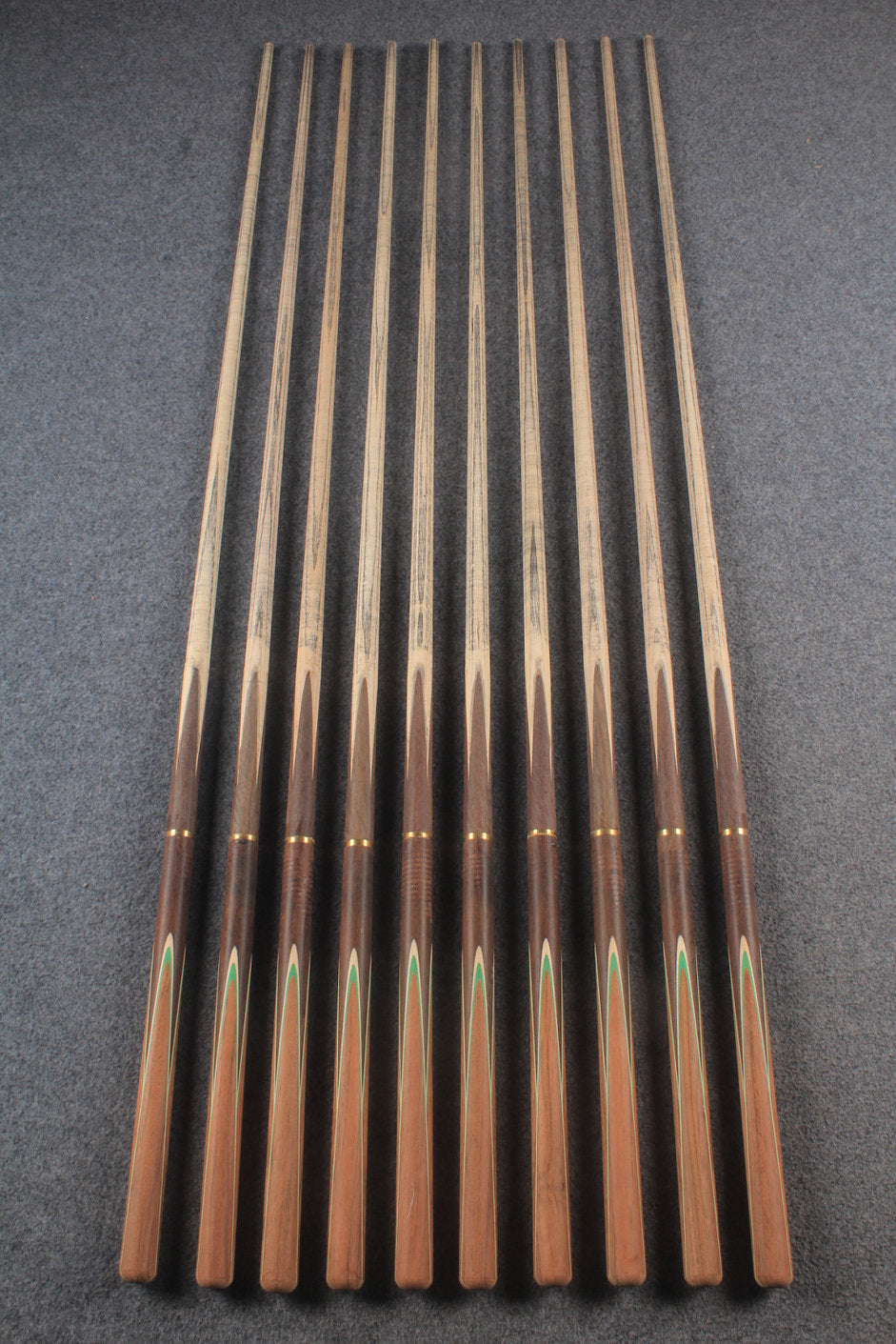 custom-made: woods 3/4 handmade ASH snooker / pool cue #88-#97 - made to order WOODS CUES
