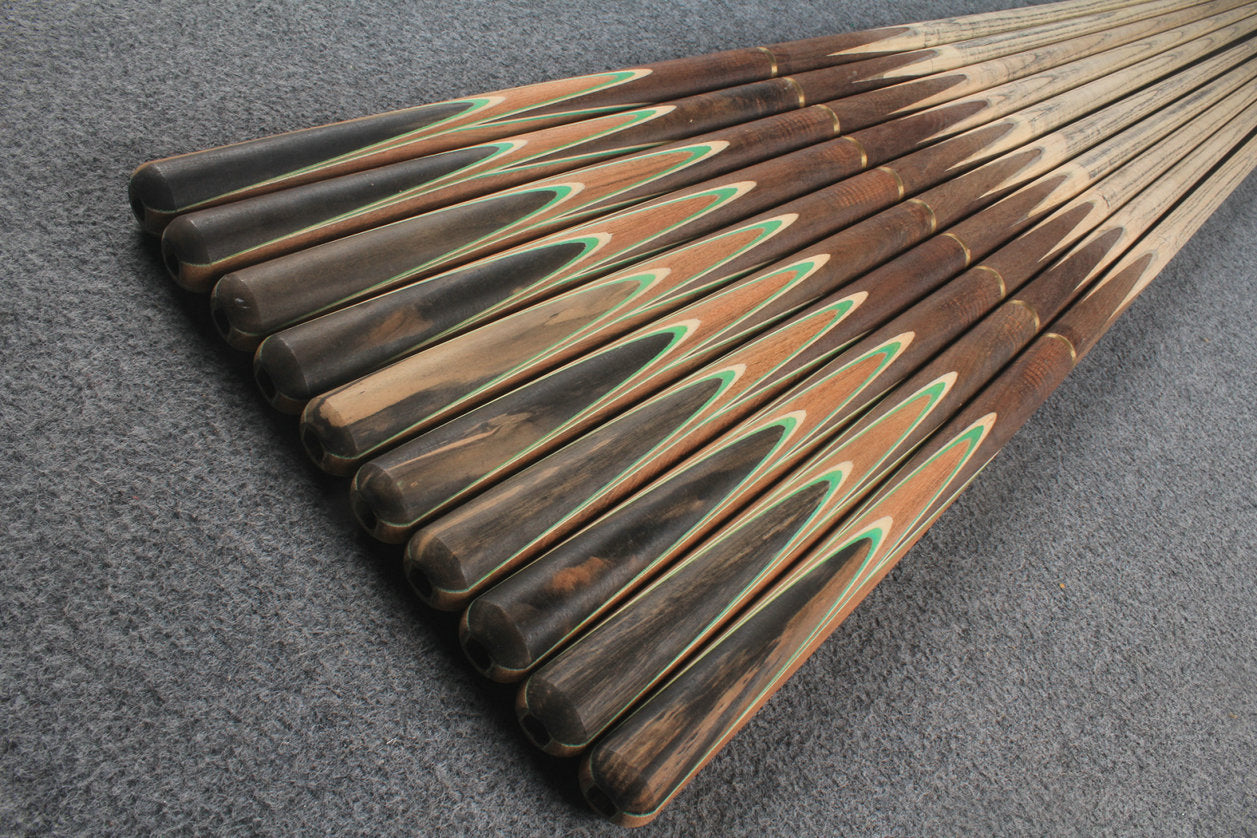 custom-made:  woods 3/4 handmade ASH snooker / pool cue #88-#97 - made to order WOODS CUES