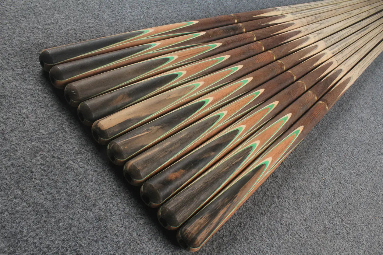custom-made: woods 3/4 handmade ASH snooker / pool cue #88-#97 - made to order WOODS CUES