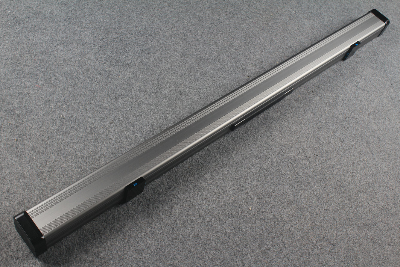 3/4 Premium Aluminium Snooker Cue Case – 2 Slots, Adjustable 120.5/124.8cm Interior
