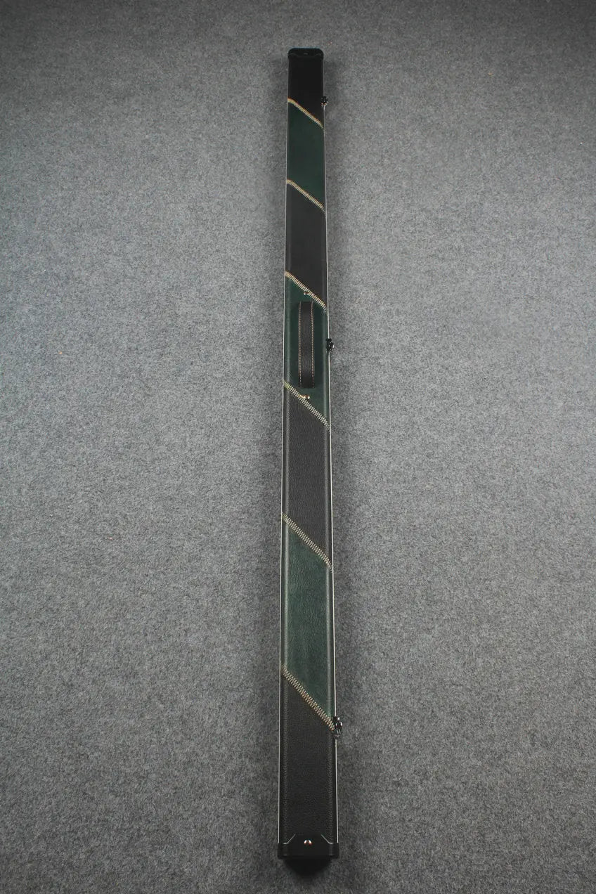 1 piece leather case aluminium construction with 2 slots ~halo style WOODS CUES