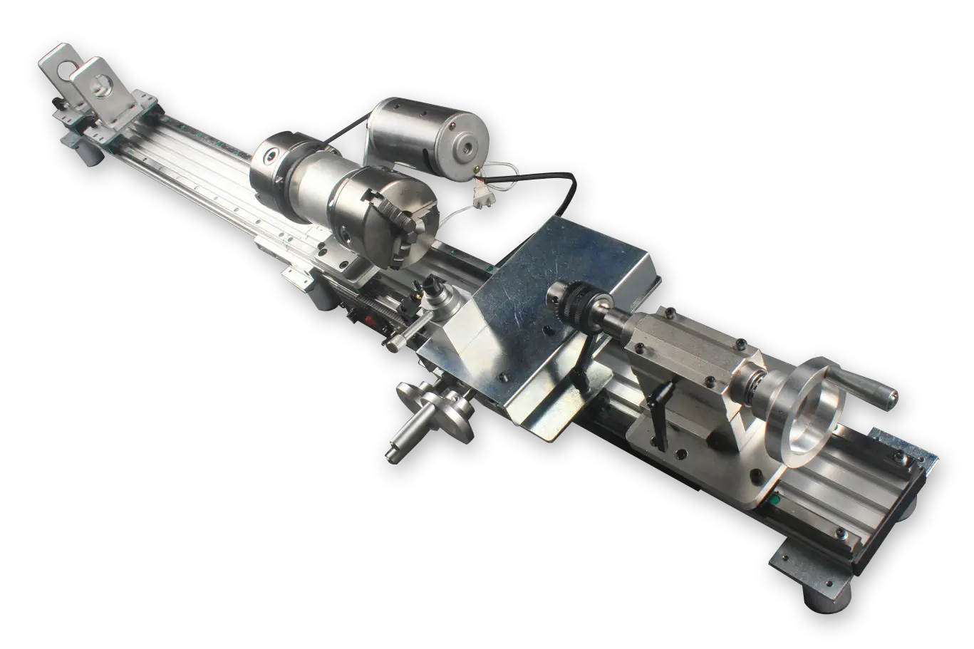 snooker and pool cue tip repair & maintenance lathe double chucks / rails WOODS CUES