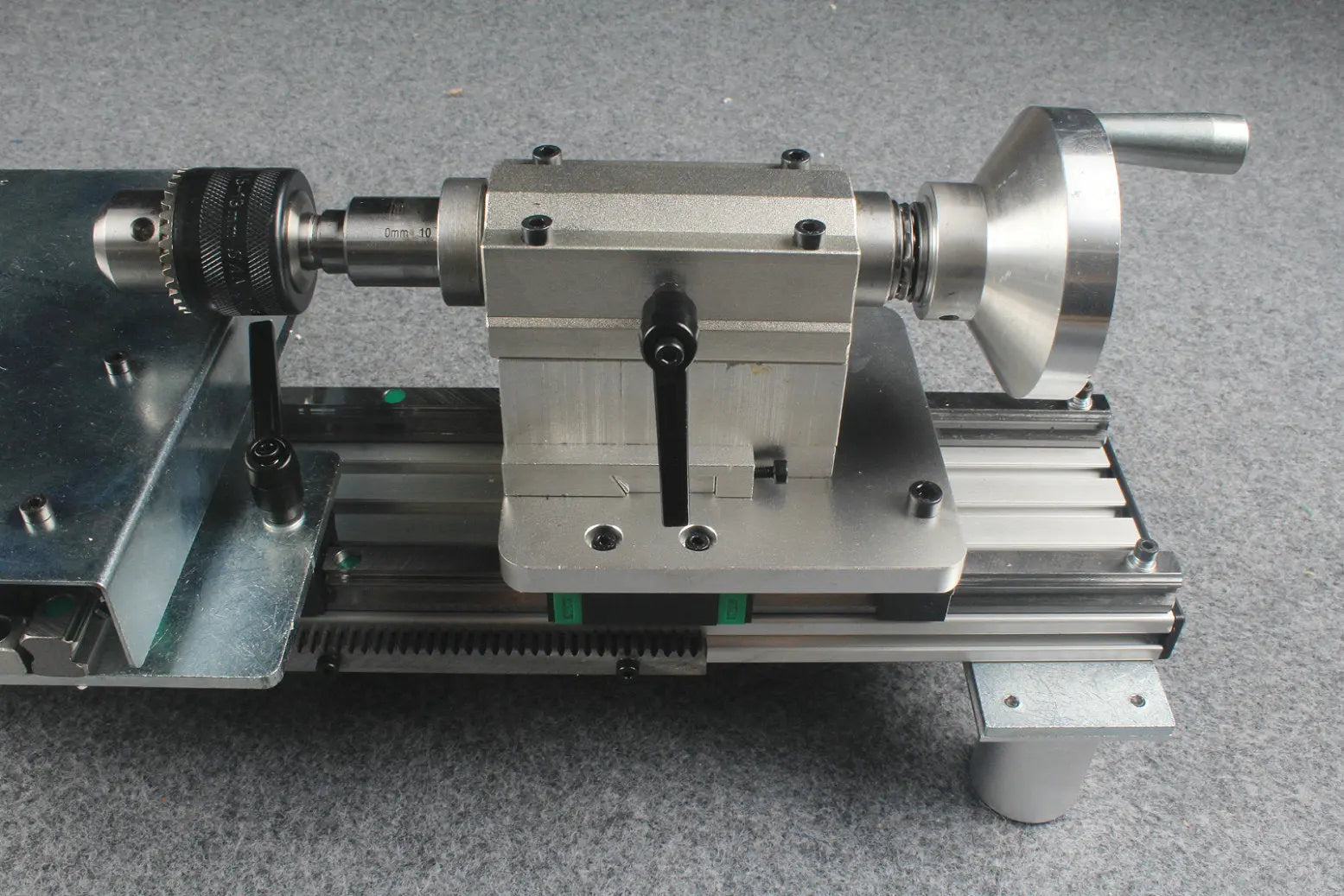 snooker and pool cue tip repair & maintenance lathe double chucks / rails WOODS CUES