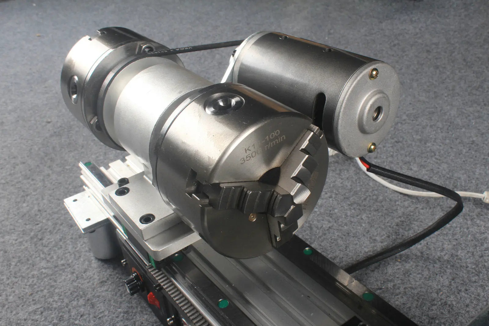 snooker and pool cue tip repair & maintenance lathe double chucks / rails WOODS CUES