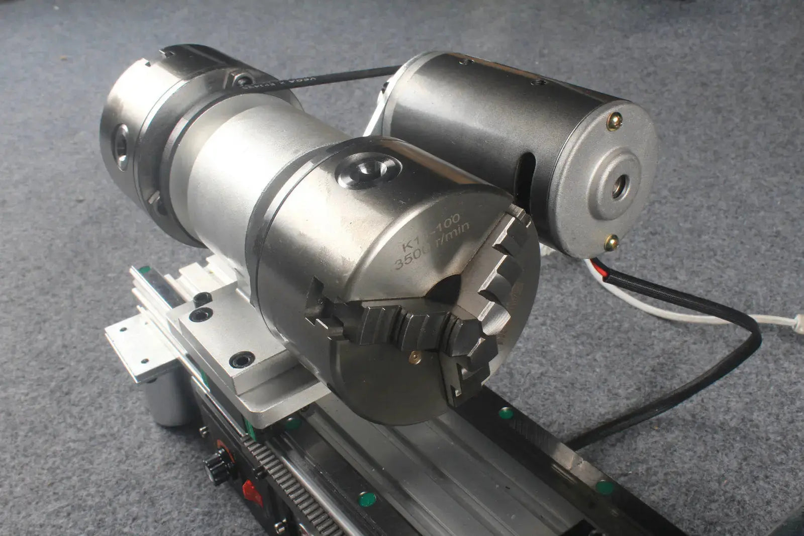 snooker and pool cue tip repair & maintenance lathe double chucks / rails WOODS CUES