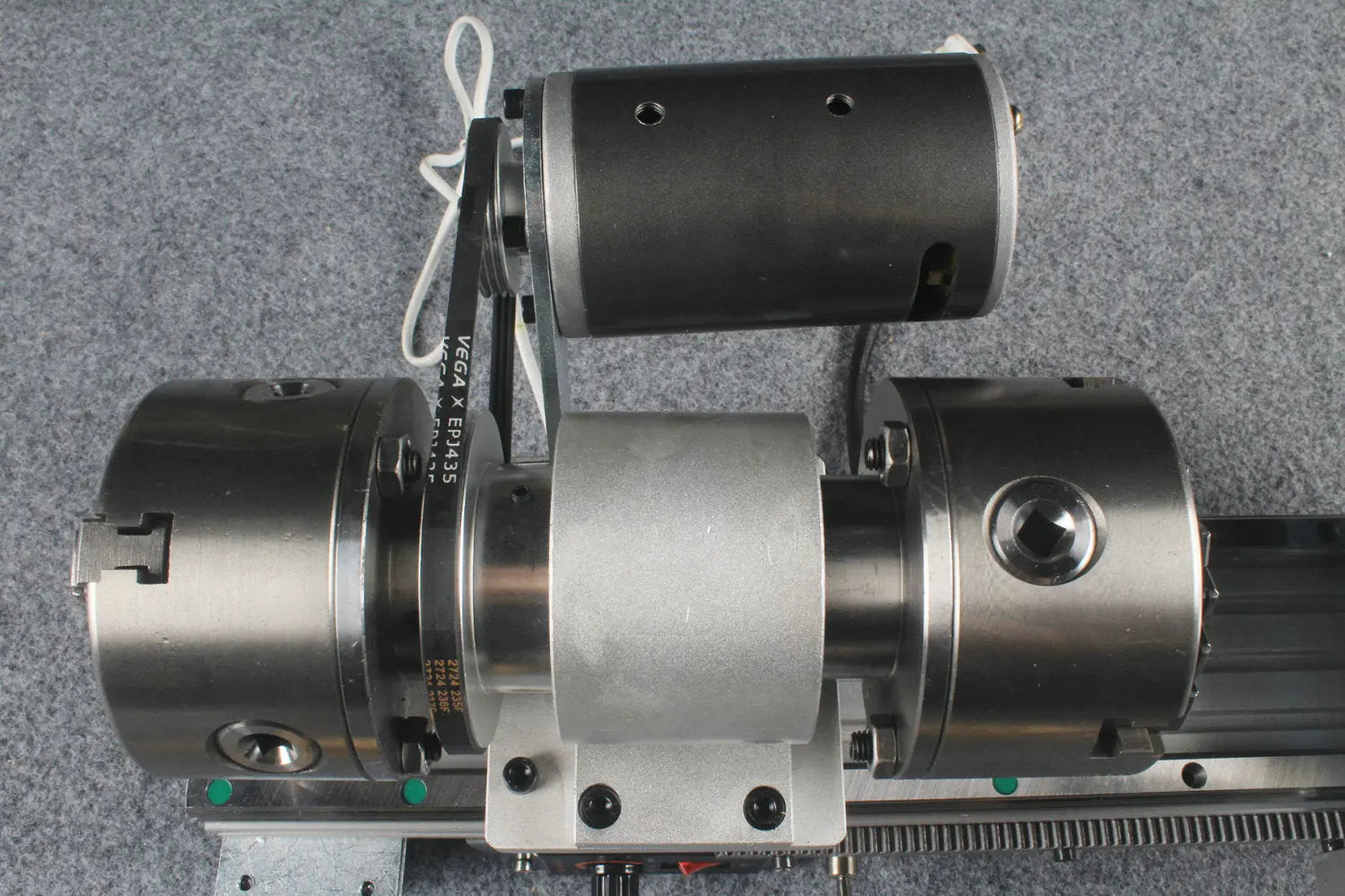 snooker and pool cue tip repair & maintenance lathe double chucks / rails WOODS CUES