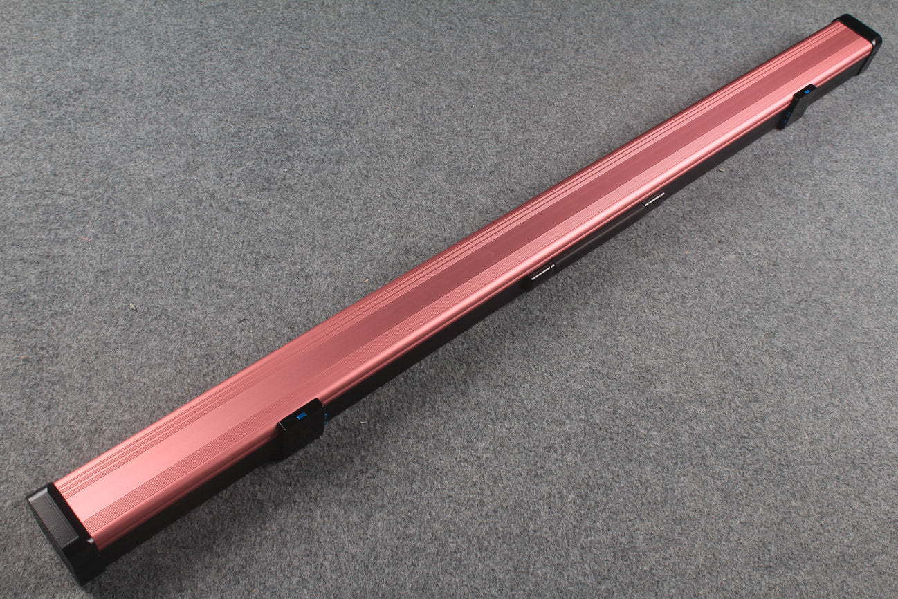3/4 Premium Aluminium Snooker Cue Case – 2 Slots, Adjustable 120.5/124.8cm Interior