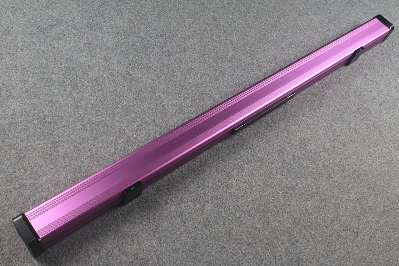 3/4 Premium Aluminium Snooker Cue Case – 2 Slots, Adjustable 120.5/124.8cm Interior