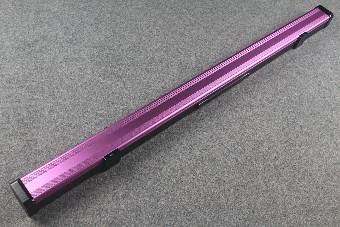 3/4 Premium Aluminium Snooker Cue Case – 2 Slots, Adjustable 120.5/124.8cm Interior