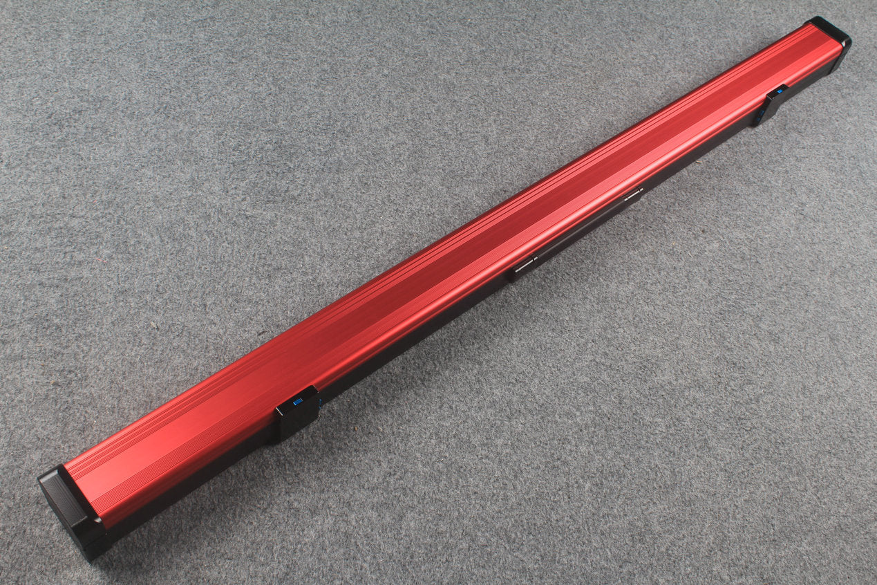 3/4 Premium Aluminium Snooker Cue Case – 2 Slots, Adjustable 120.5/124.8cm Interior