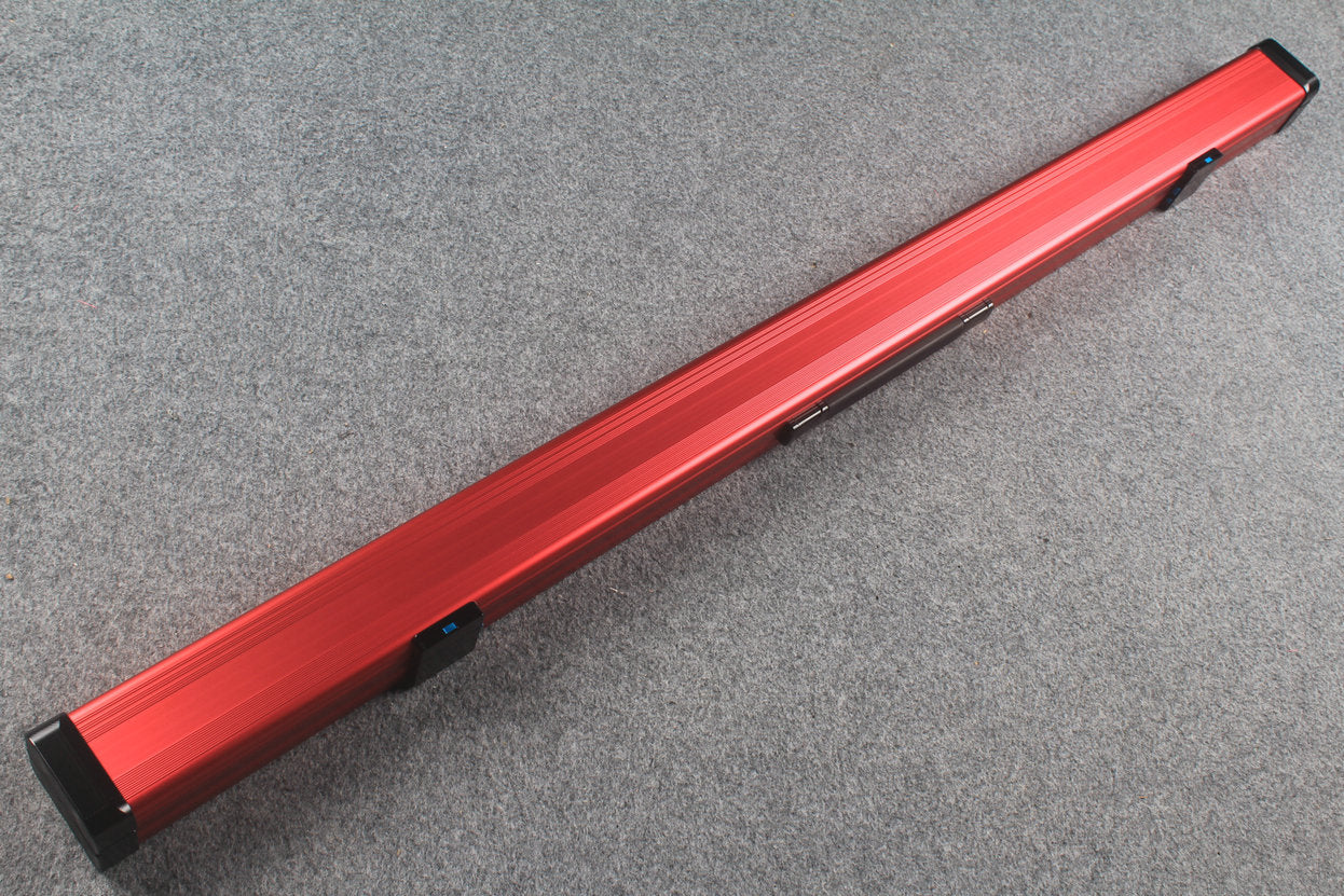 3/4 Premium Aluminium Snooker Cue Case – 2 Slots, Adjustable 120.5/124.8cm Interior