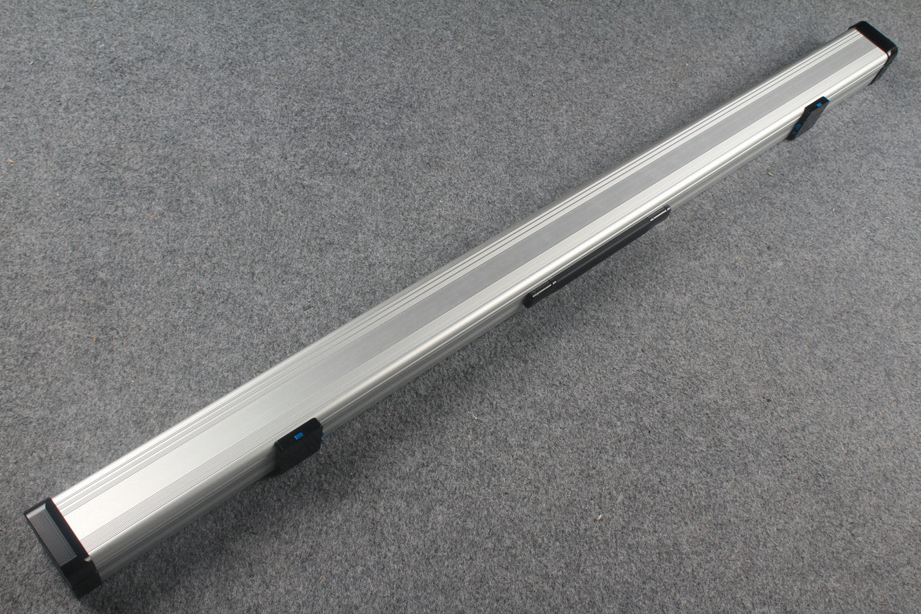 3/4 Premium Aluminium Snooker Cue Case – 2 Slots, Adjustable 120.5/124.8cm Interior