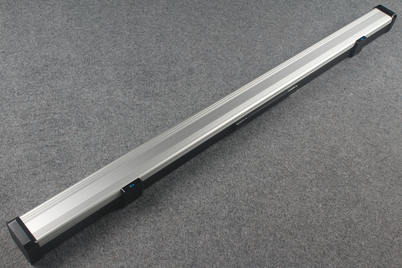 3/4 Premium Aluminium Snooker Cue Case – 2 Slots, Adjustable 120.5/124.8cm Interior