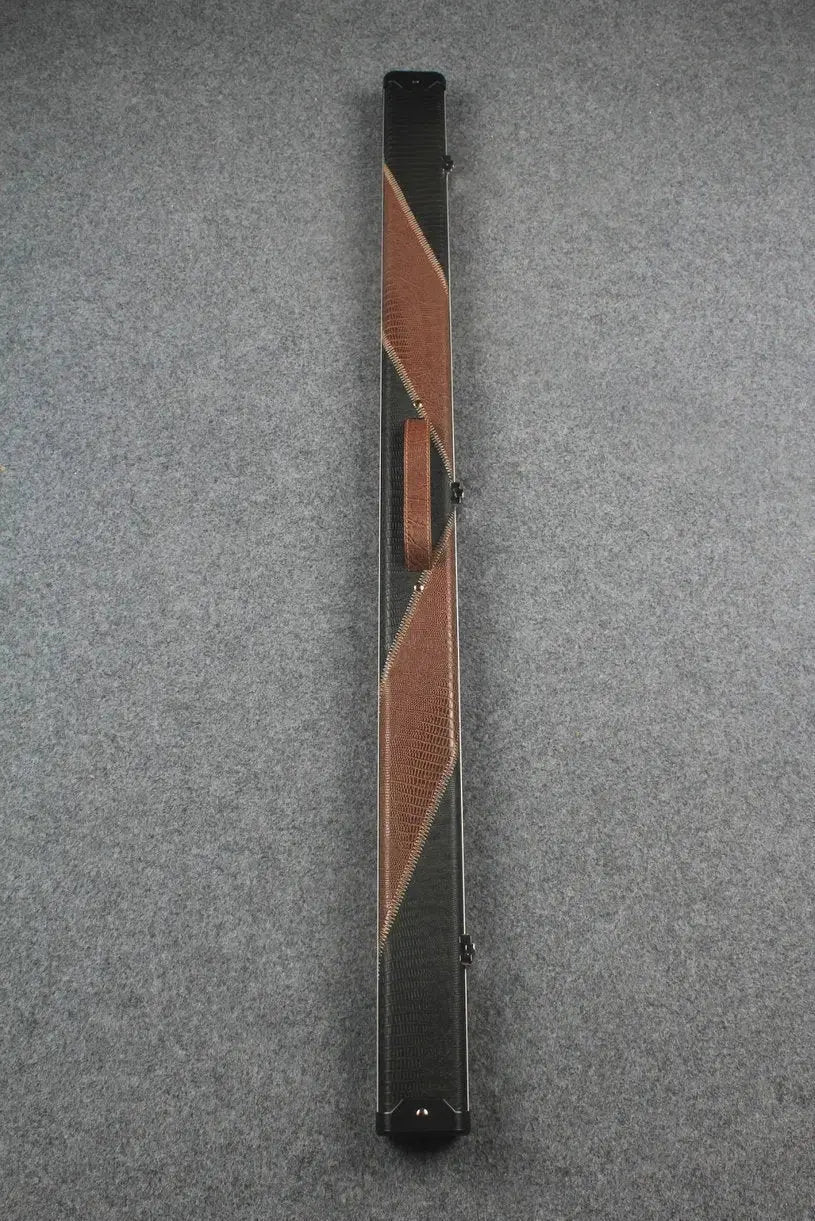 3/4 leather case aluminium construction with 2 slots ~halo style WOODS CUES