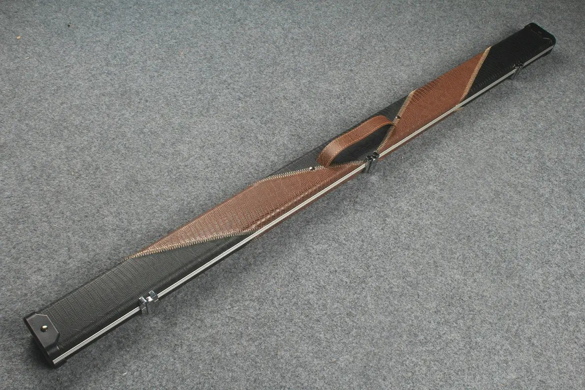 3/4 leather case aluminium construction with 2 slots ~halo style WOODS CUES