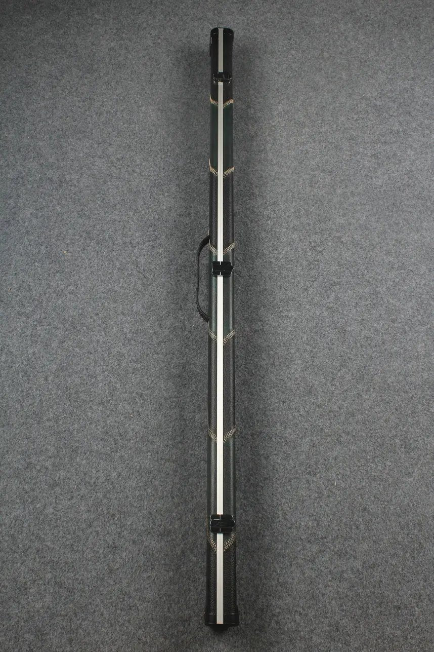3/4 leather case aluminium construction with 2 slots ~halo style WOODS CUES