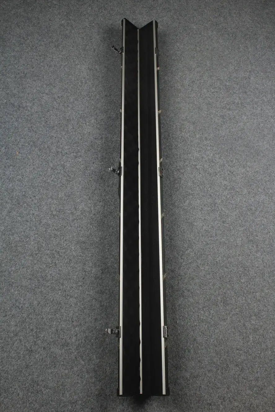 3/4 leather case aluminium construction with 2 slots ~halo style WOODS CUES