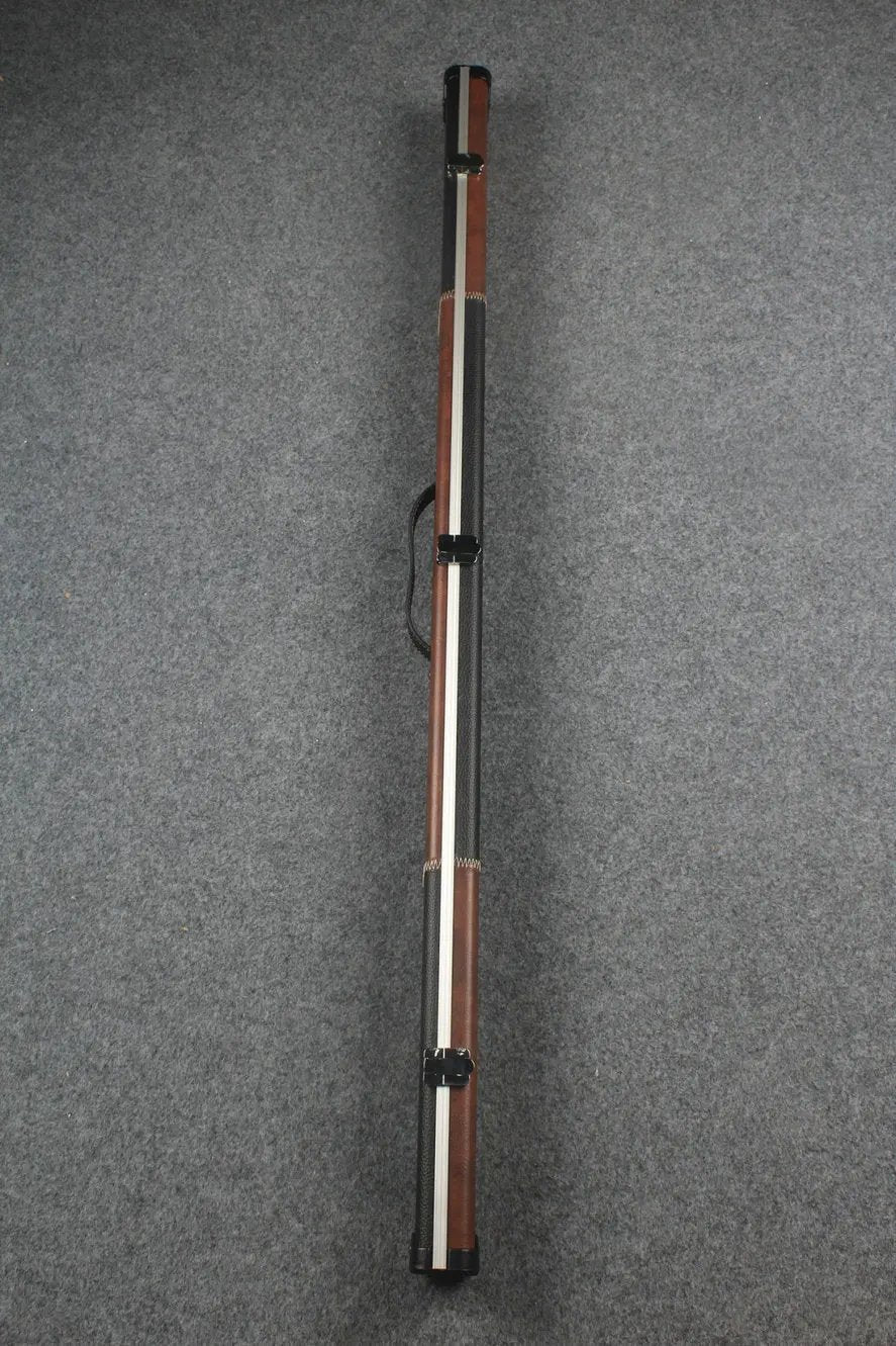 3/4 leather case aluminium construction with 2 slots ~halo style WOODS CUES