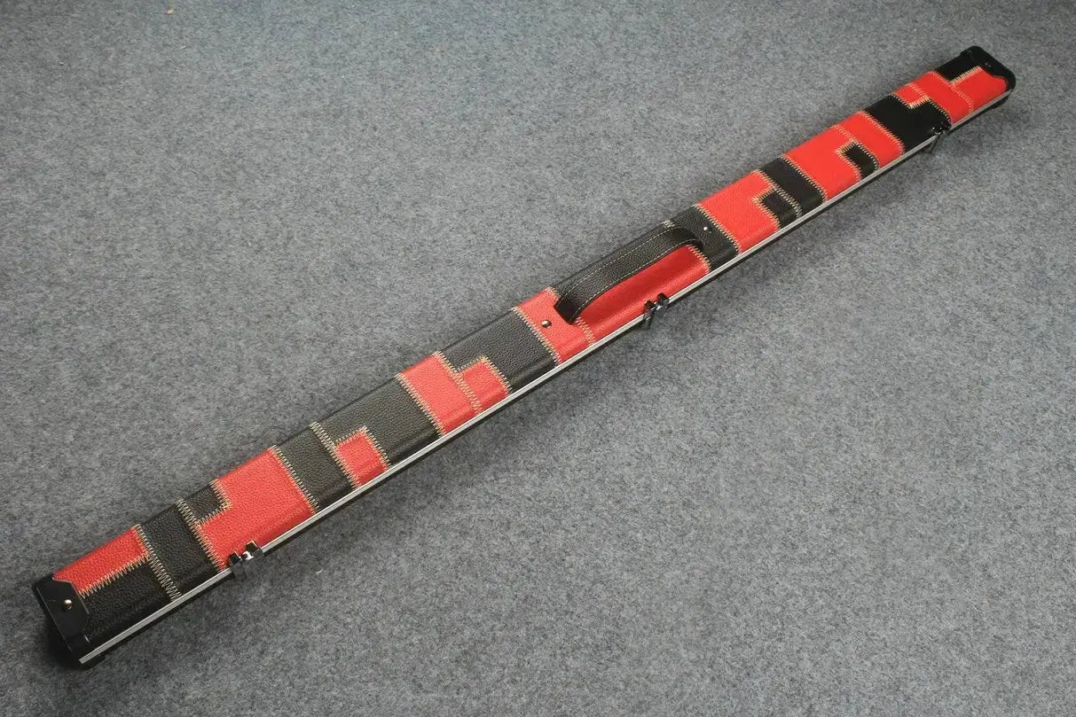 3/4 leather case aluminium construction with 2 slots ~halo style WOODS CUES