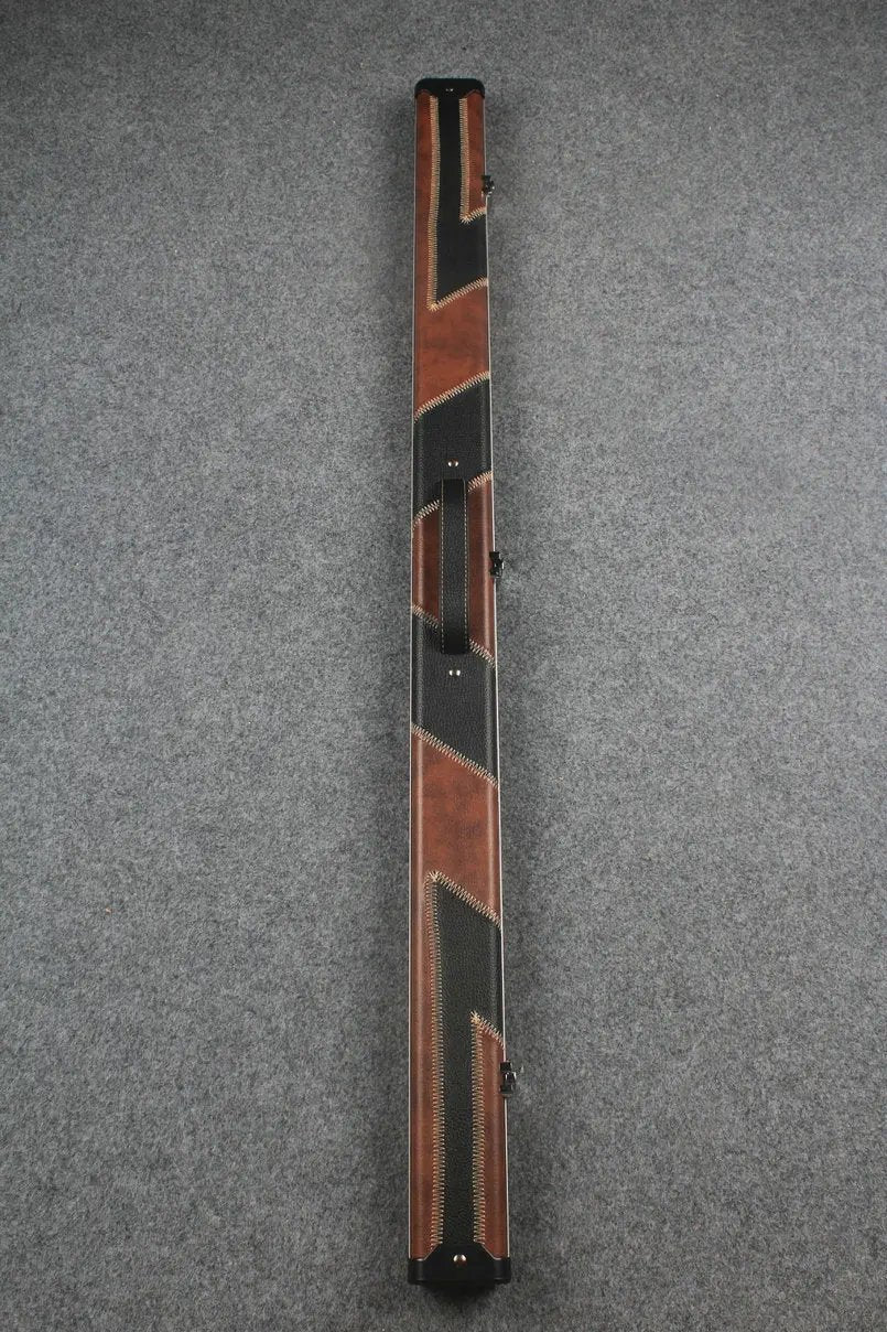 3/4 leather case aluminium construction with 2 slots ~halo style WOODS CUES