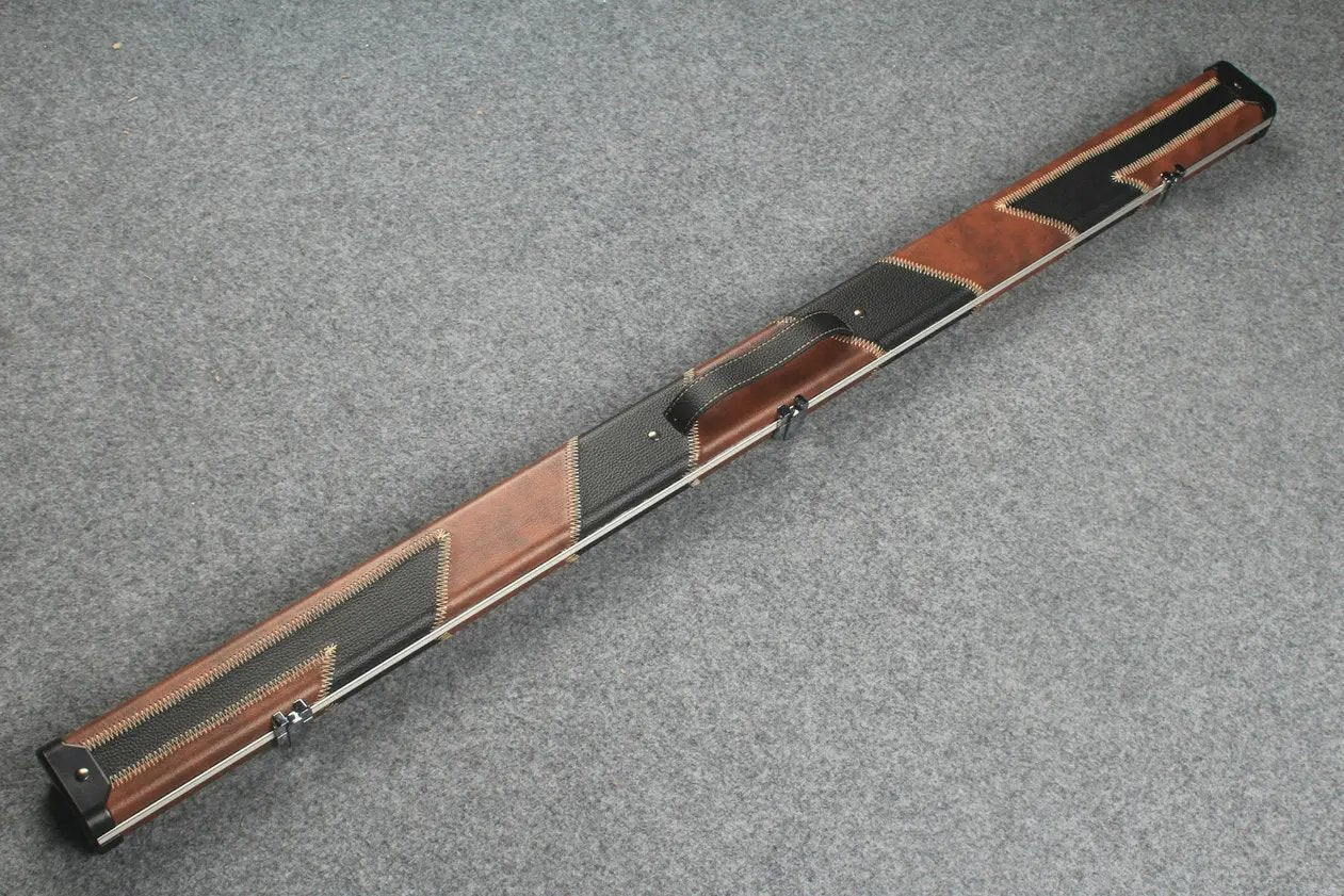 3/4 leather case aluminium construction with 2 slots ~halo style WOODS CUES
