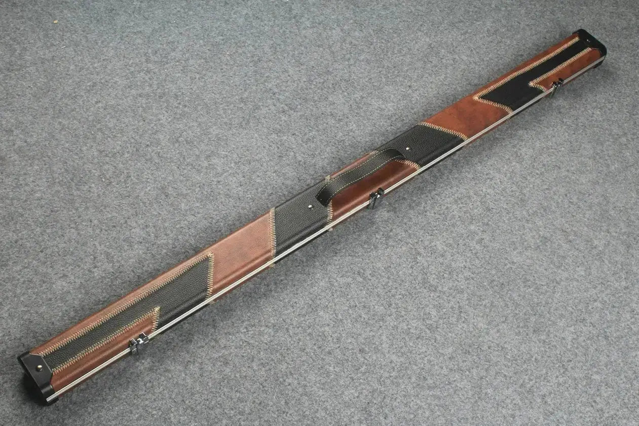 3/4 leather case aluminium construction with 2 slots ~halo style WOODS CUES