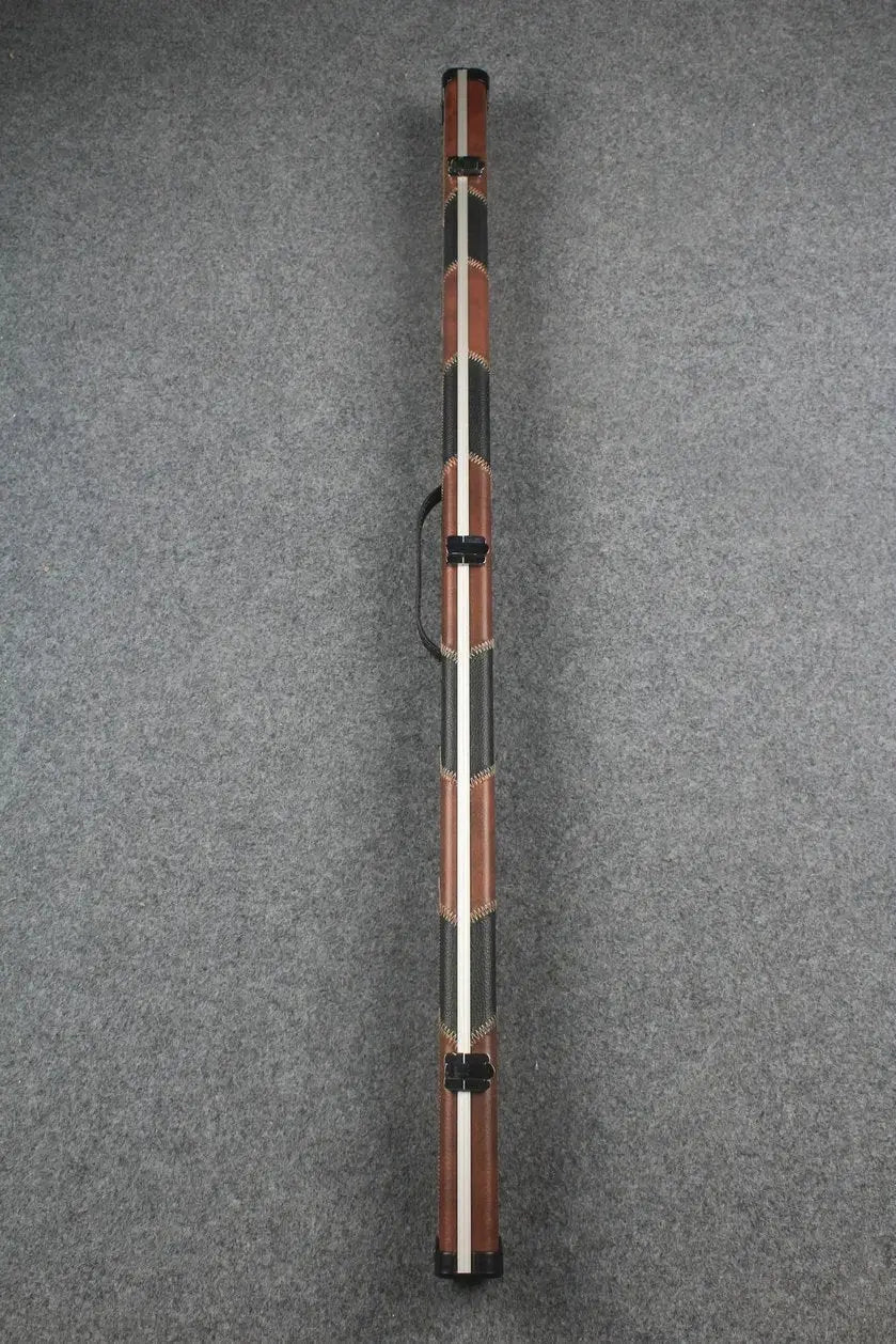 3/4 leather case aluminium construction with 2 slots ~halo style WOODS CUES