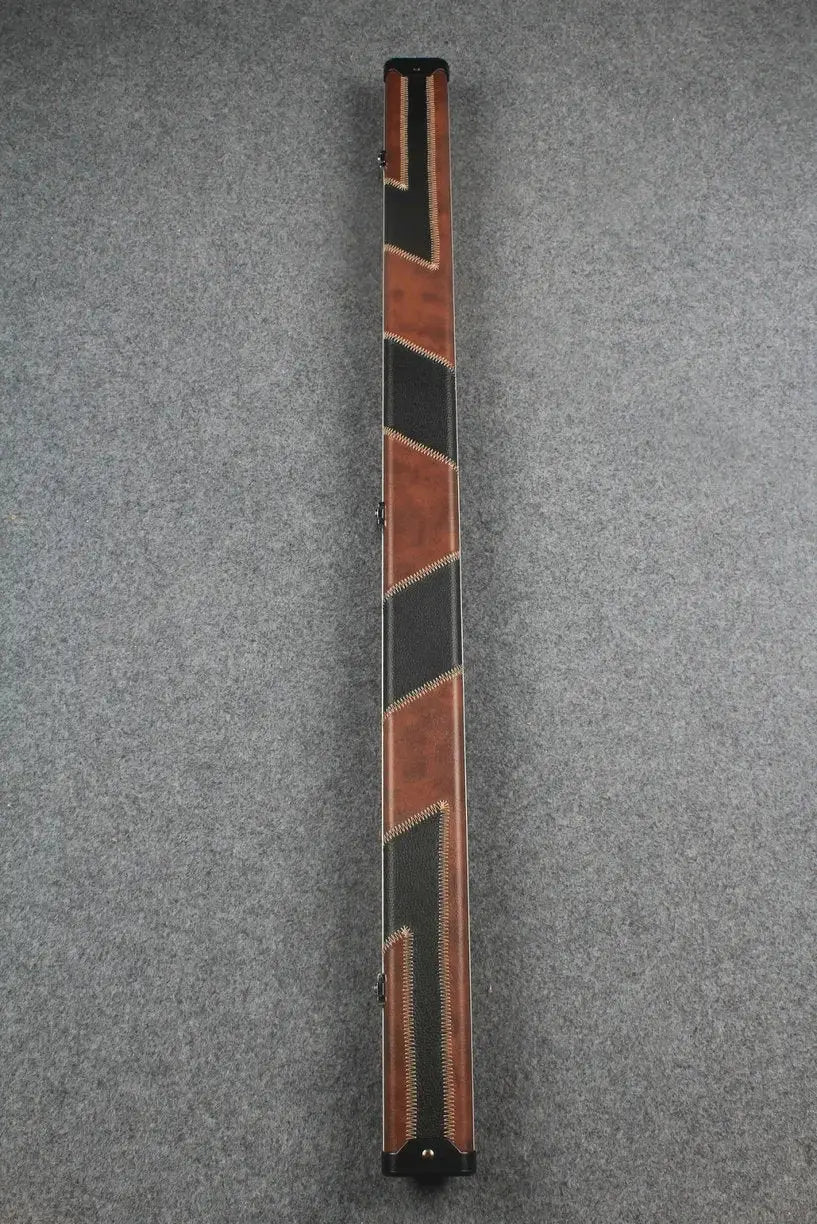 3/4 leather case aluminium construction with 2 slots ~halo style WOODS CUES