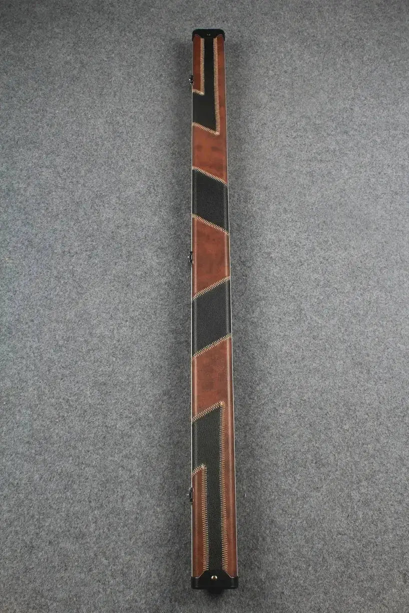 3/4 leather case aluminium construction with 2 slots ~halo style WOODS CUES
