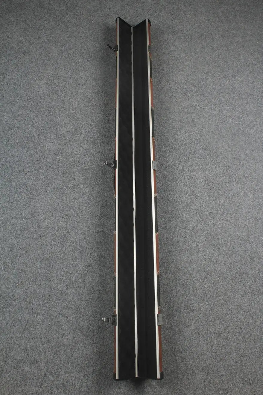3/4 leather case aluminium construction with 2 slots ~halo style WOODS CUES