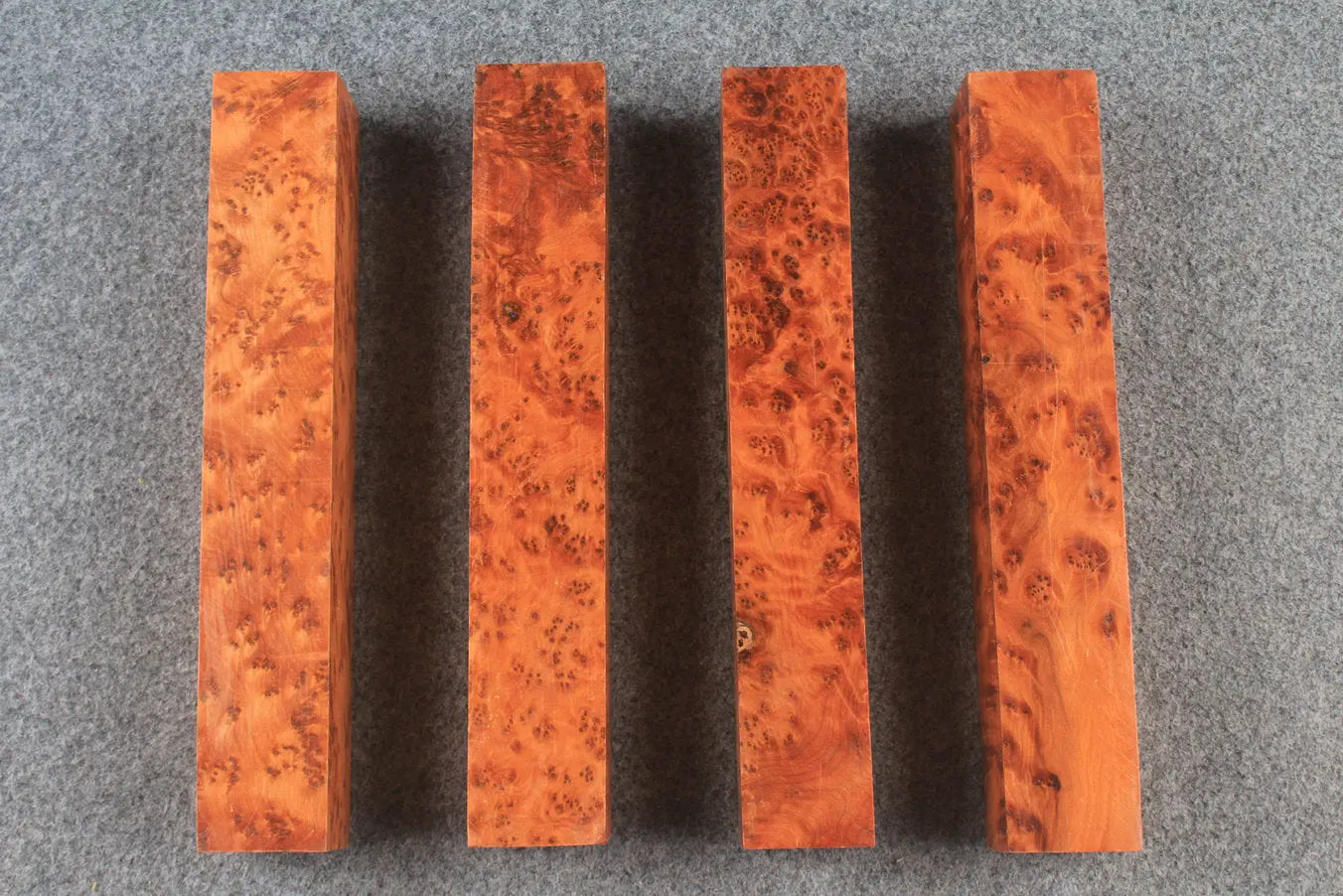 thuya burl square pool cues butt turning blanks WOODS CUES