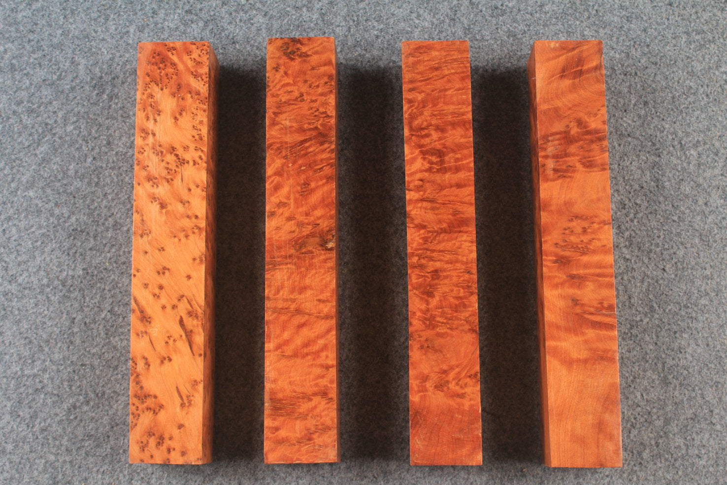 thuya burl square pool cues butt turning blanks WOODS CUES