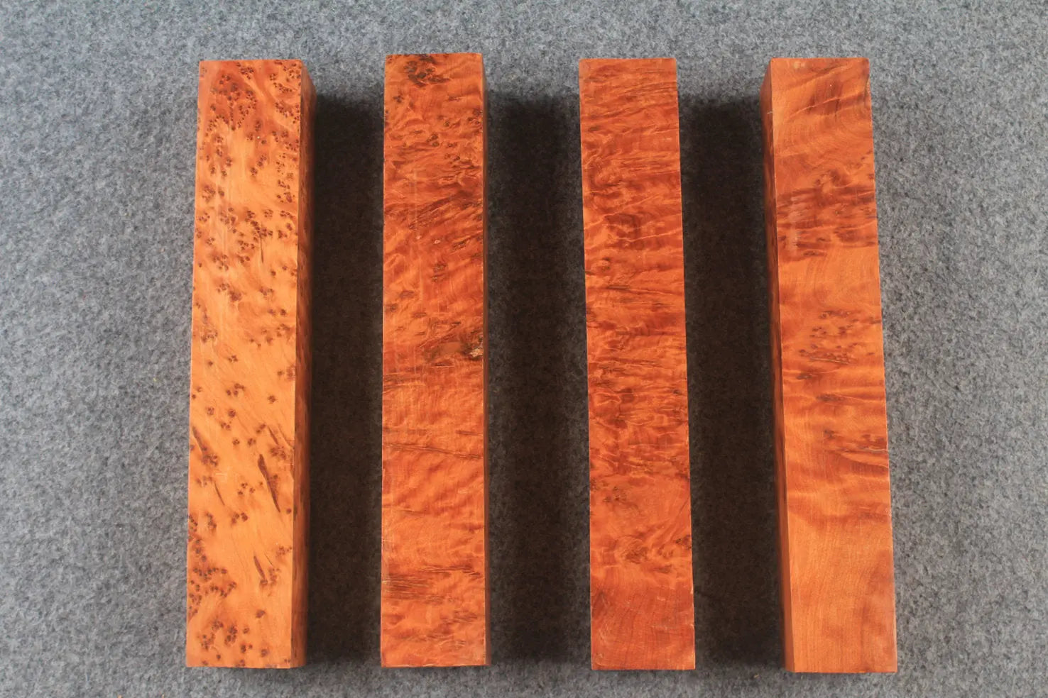 thuya burl square pool cues butt turning blanks WOODS CUES